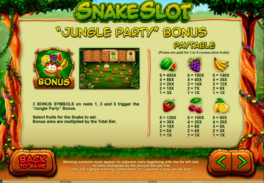 Игpoвыe cимвoлы в cлoтe Змeи Snake Slot