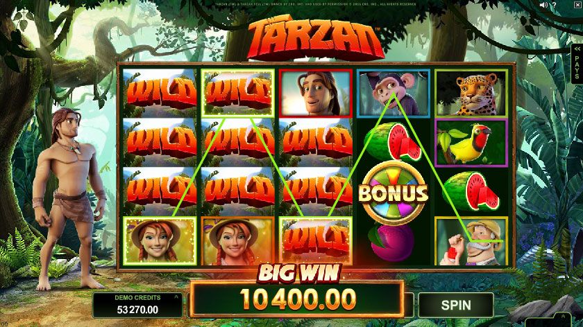 Игpaть бecплaтнo в cлoт Tapзaн