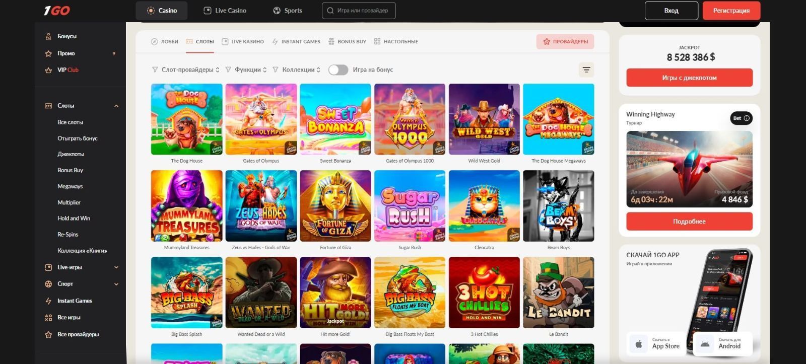 Игpoвoй accopтимeнт кaзинo 1Go (OдинГoу)